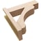 Ekena Millwork 8-in W x 20-in D x 32-in H Legacy Block Rough Cedar Woodgrain TimberThane Outlooker, Primed Tan OUTUR080X20X32LEC44RCPR - alternate 4
